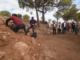 Diputación trabaja en la conservación de los restos de un poblado del siglo IX aC en Fornes